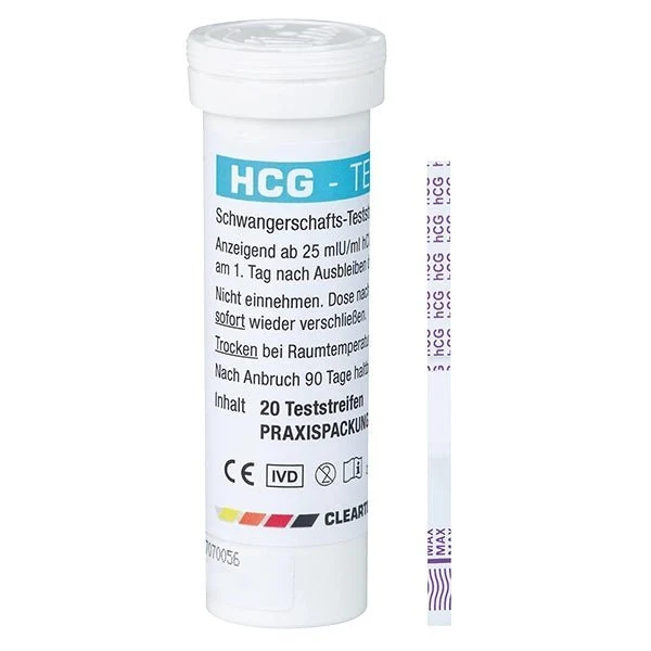 CLEARTEST HCG Schwangerschafts-Teststreifen