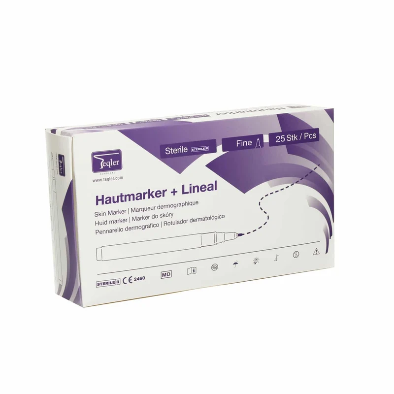 Sterile Hautmarker mit Lineal