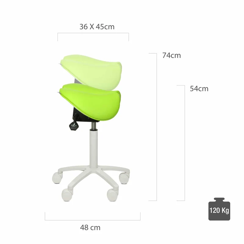 Sattelhocker mit geteilter Sitzfläche