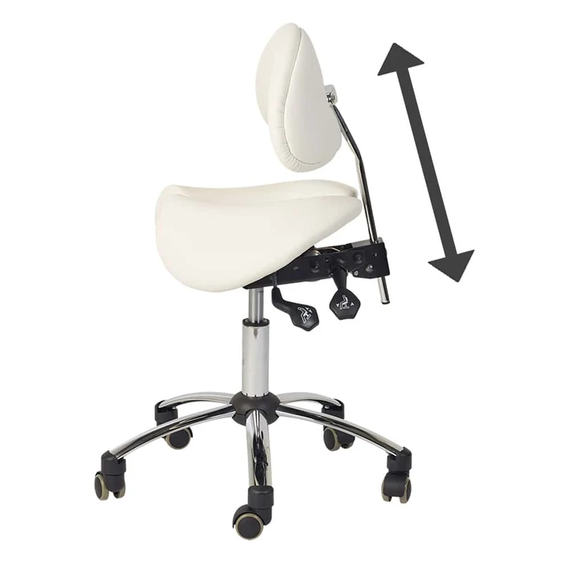 Sattel-Hocker mit Rückenlehne