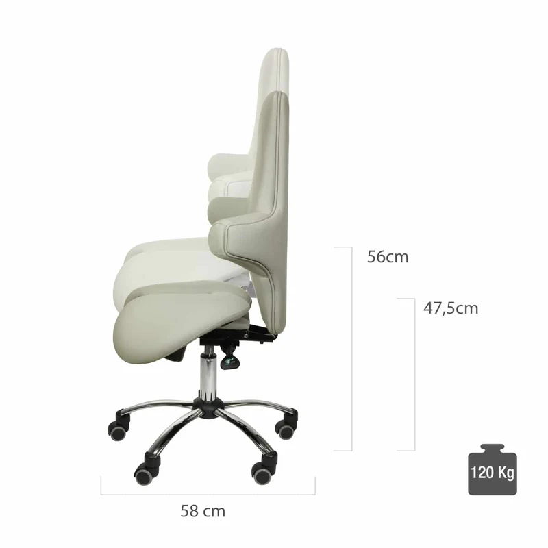 Sattelsitz mit hohem Rücken