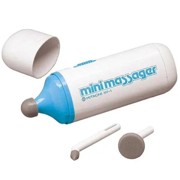 Mini Massagestab mit 3 Aufsätzen