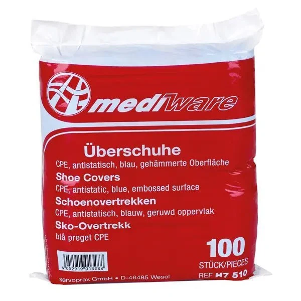 Mediware Einweg-Überschuhe aus CPE – wasserabweisend, antistatisch