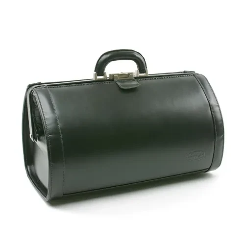 Leder Arzttasche Bradford von M.Wright & Sons - schwarz