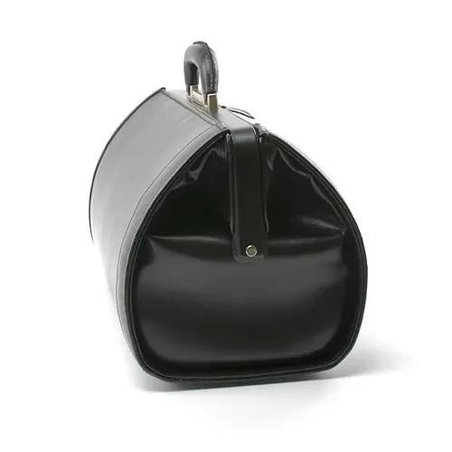 Leder Arzttasche Bradford von M.Wright & Sons - schwarz