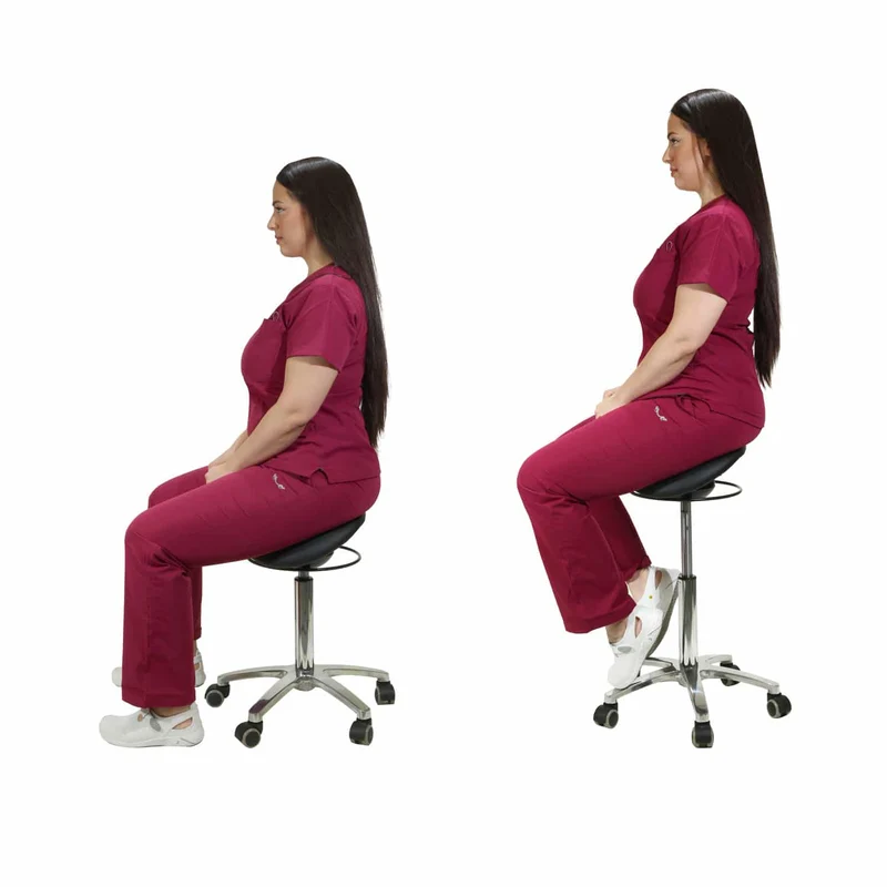 Sattelsitz-Hocker mit Schwing-Mechanismus