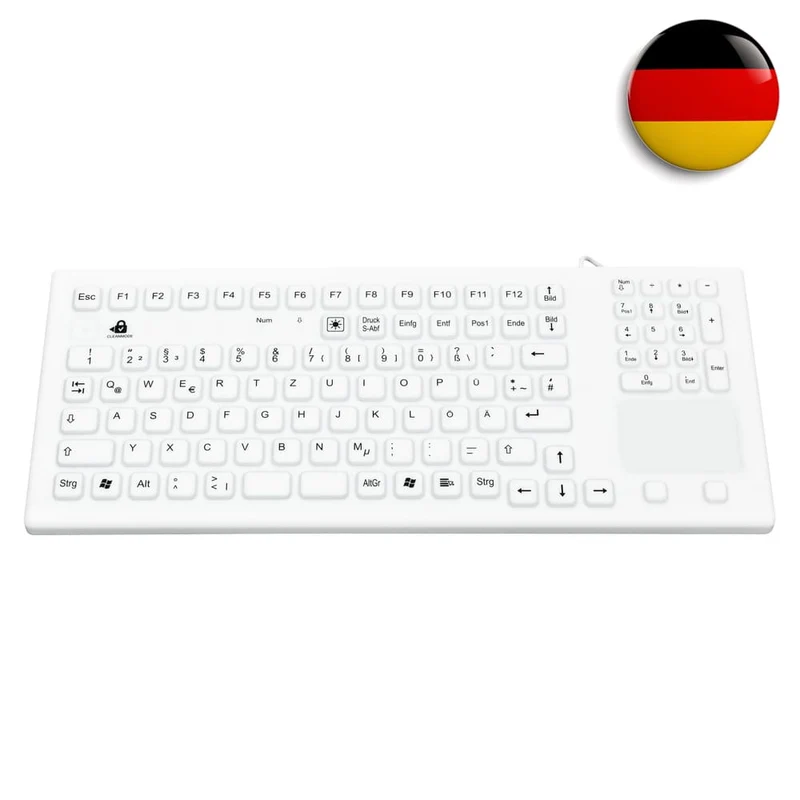 Silikon-Tastatur mit Touch-Pad