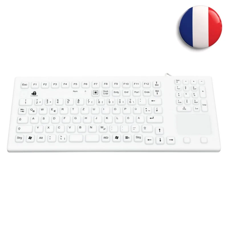 Silikon-Tastatur mit Touch-Pad