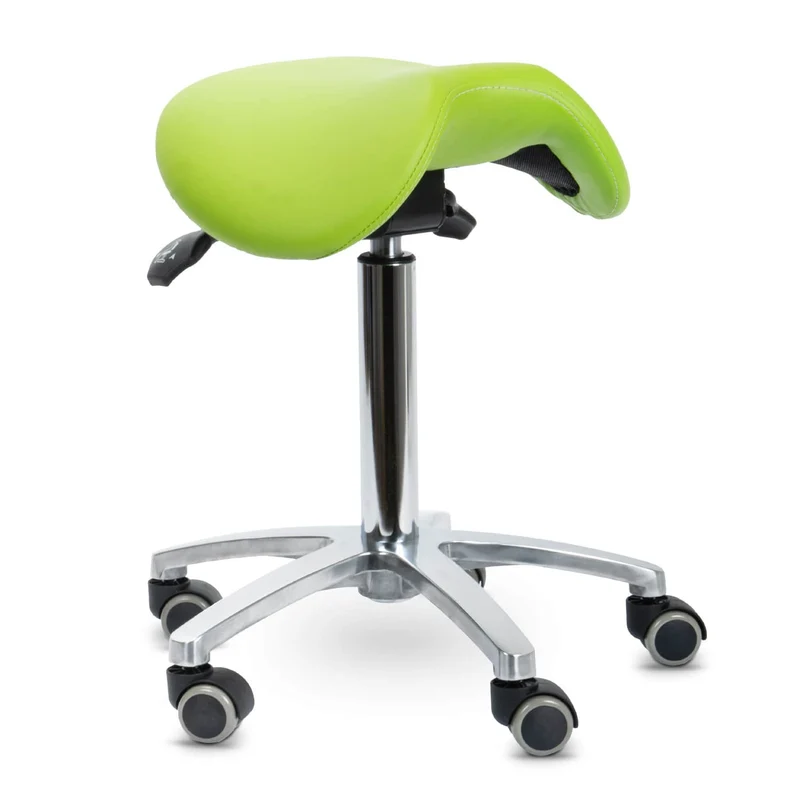 Teqler Drehhocker mit kippbarem Sattelsitz