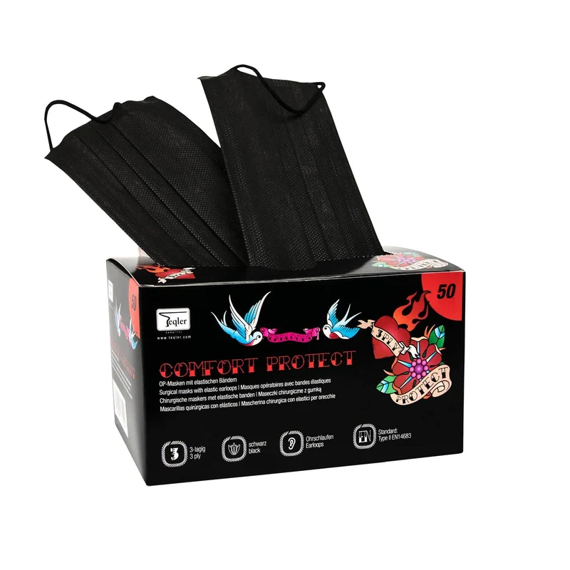 Teqler Mundschutz, schwarz