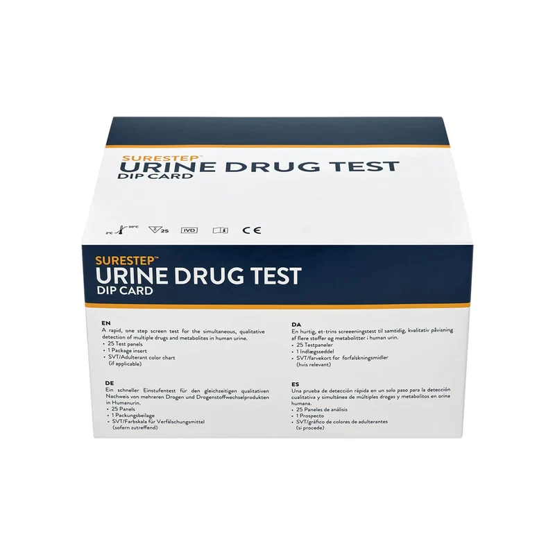 SureStep™ Urine Drug Test Dip Card (5er-Multidrogen-Tauchtest)