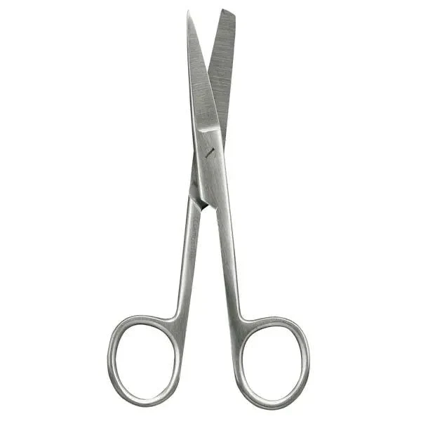 Chirurgische Schere gebogen - spitz - stumpf - 14.5 cm