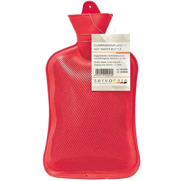 Gummi-Wärmflasche - rot