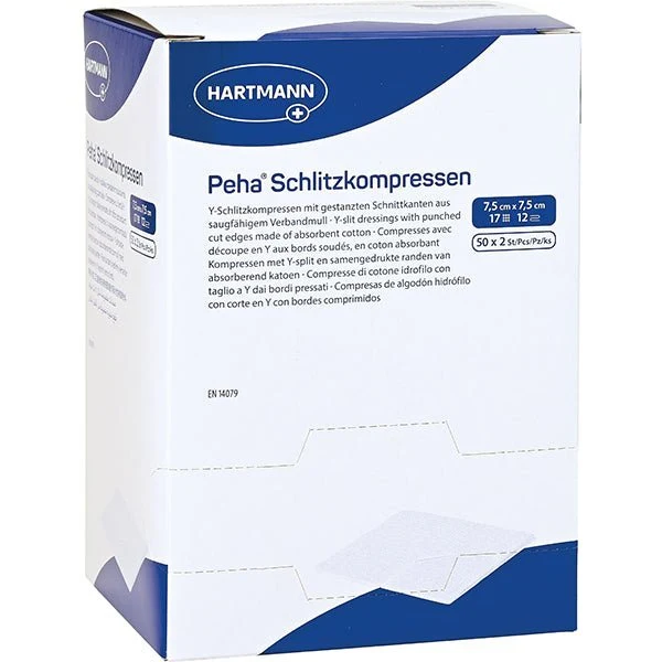 Schlitzkompressen - 10 x 10 cm