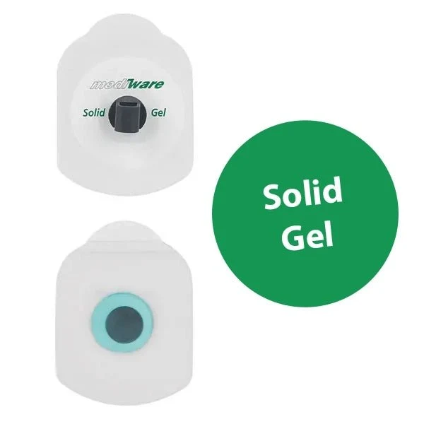 Rechteck-Elektrode Quick SPOT Solid Gel, Schwarz, Direktanschluss