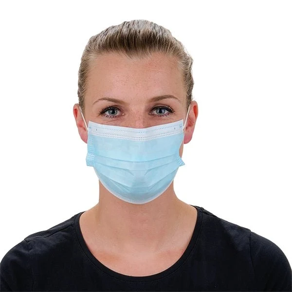 Chirurgischer Mundschutz mit Ohrschlaufen, 3-lagig - OP-Mundschutz