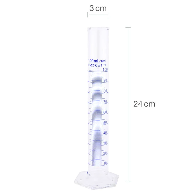 Teqler Messzylinder aus Glas