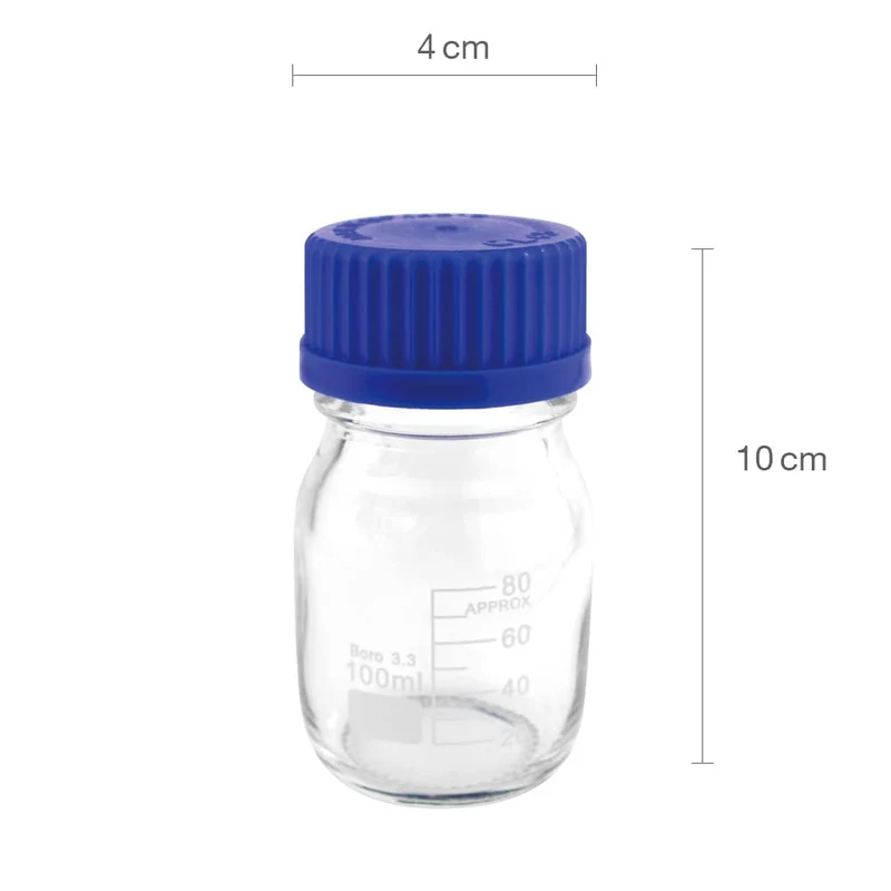 Teqler Labor-Glasflasche