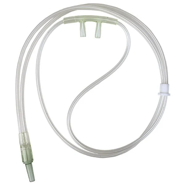 DCT Sauerstoffbrille Soft mit 0,5 m Schlauch – grün, mit Adapter