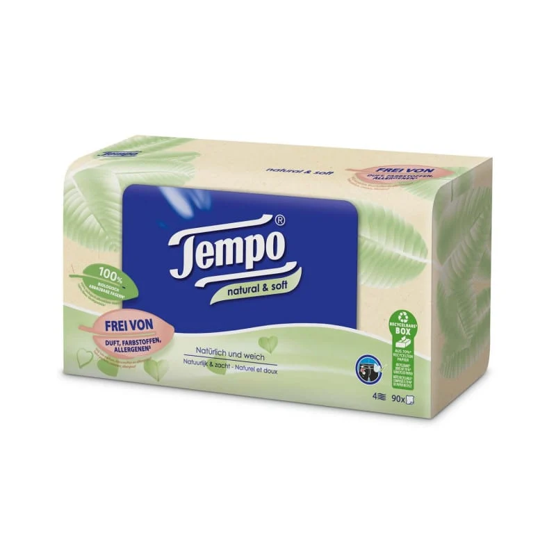 TEMPO Taschentücher Natural & Soft