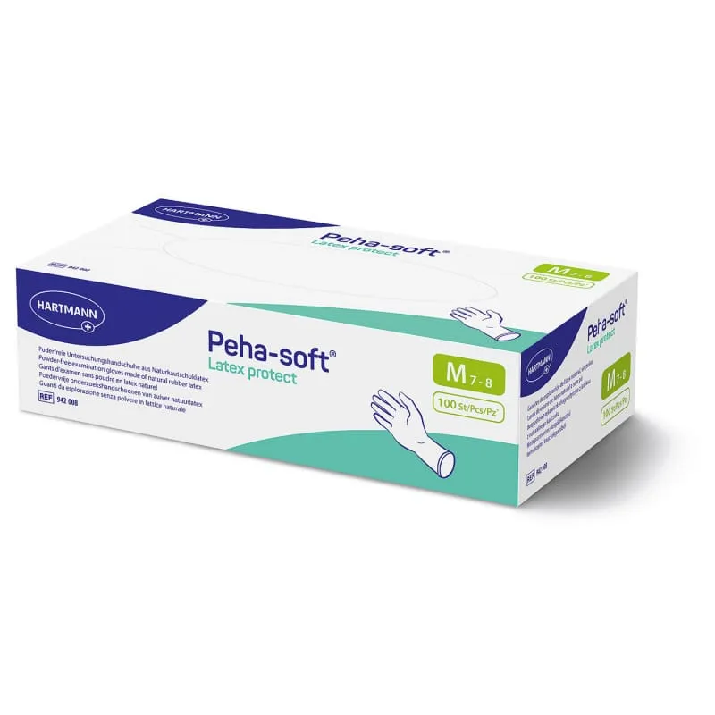 Peha-soft® Latex protect Untersuchungshandschuh, puderfrei