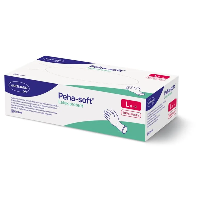 Peha-soft® Latex protect Untersuchungshandschuh, puderfrei