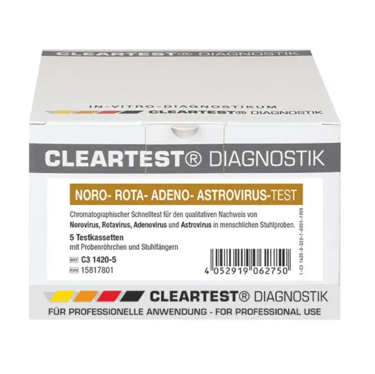 CLEARTEST Noro Rota Adeno Astrovirus – 4-fach Stuhltest