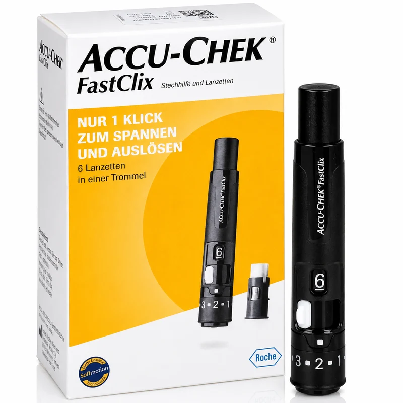 Accu-Chek FastClix Set, Stechhilfe mit 12 Lanzetten