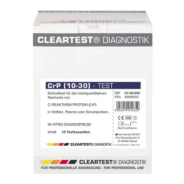 CLEARTEST CrP 10/30 – semiquantitativer CRP Schnelltest