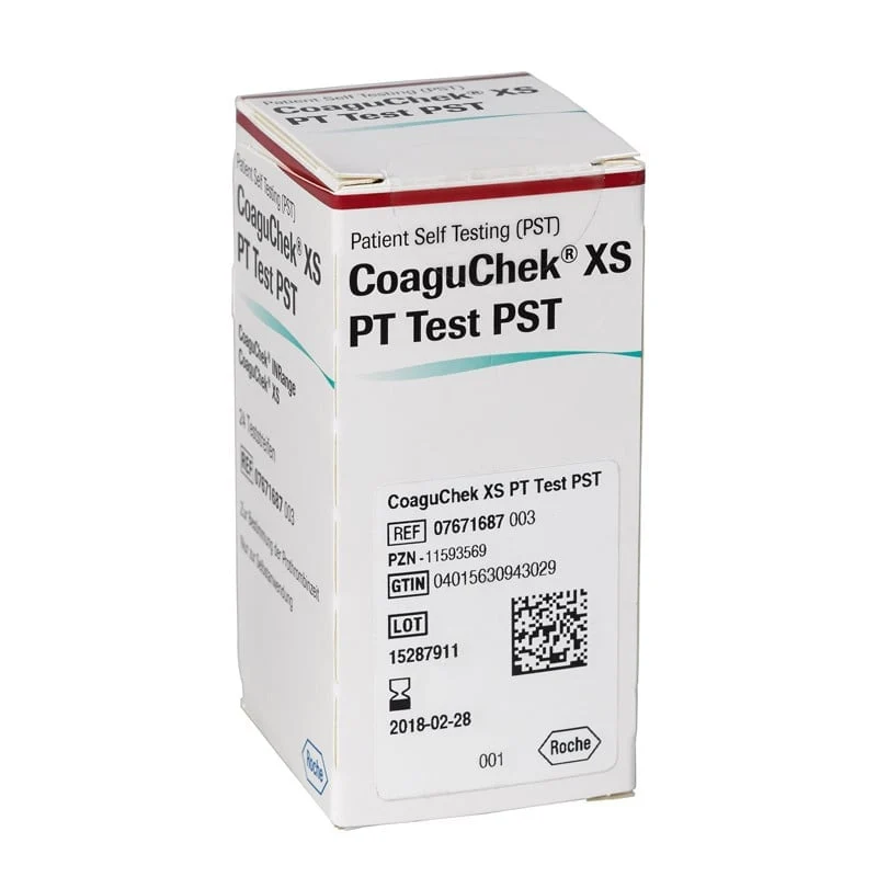 CoaguChek XS PT Test, PST Teststreifen