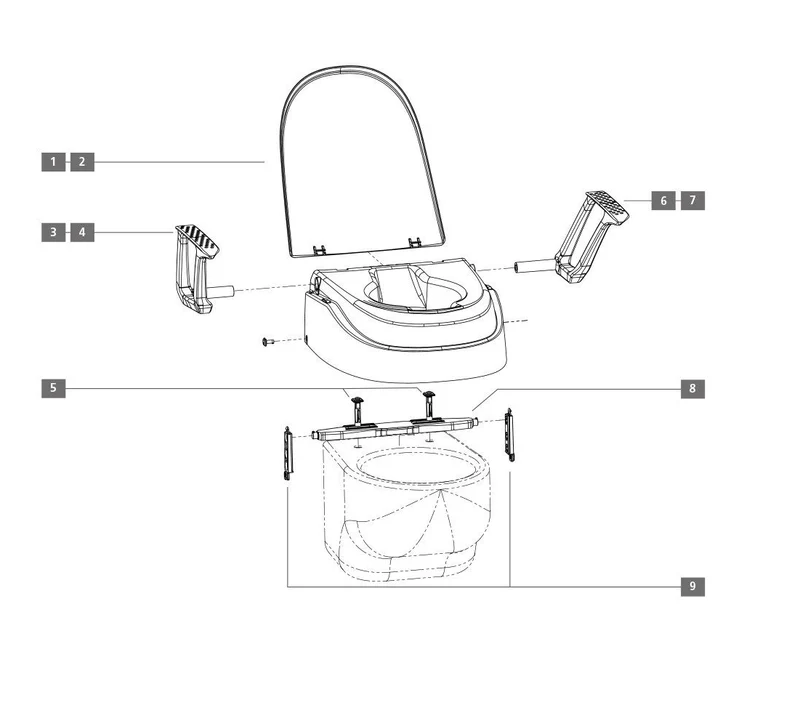 Universal Toilettensitzerhöhung