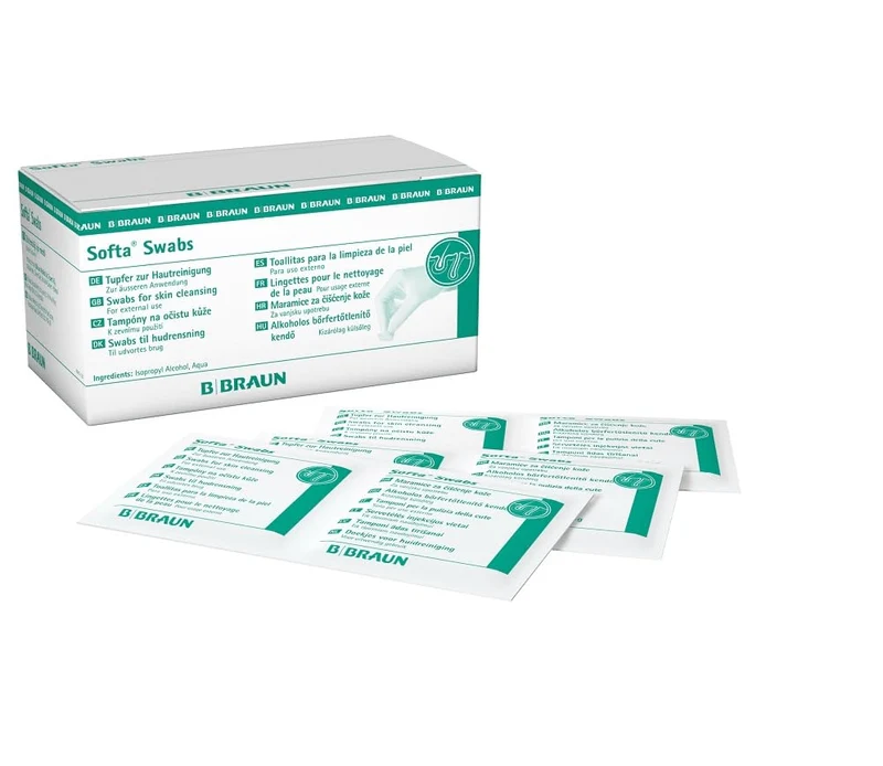 Softa Swabs I Alkoholtupfer zur Hautreinigung