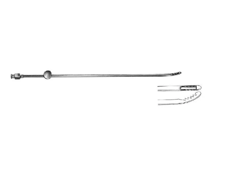 Gima - Novak Aspirationskanüle, Länge 23 cm, aus Edelstahl, Medizinprodukt der Klasse I