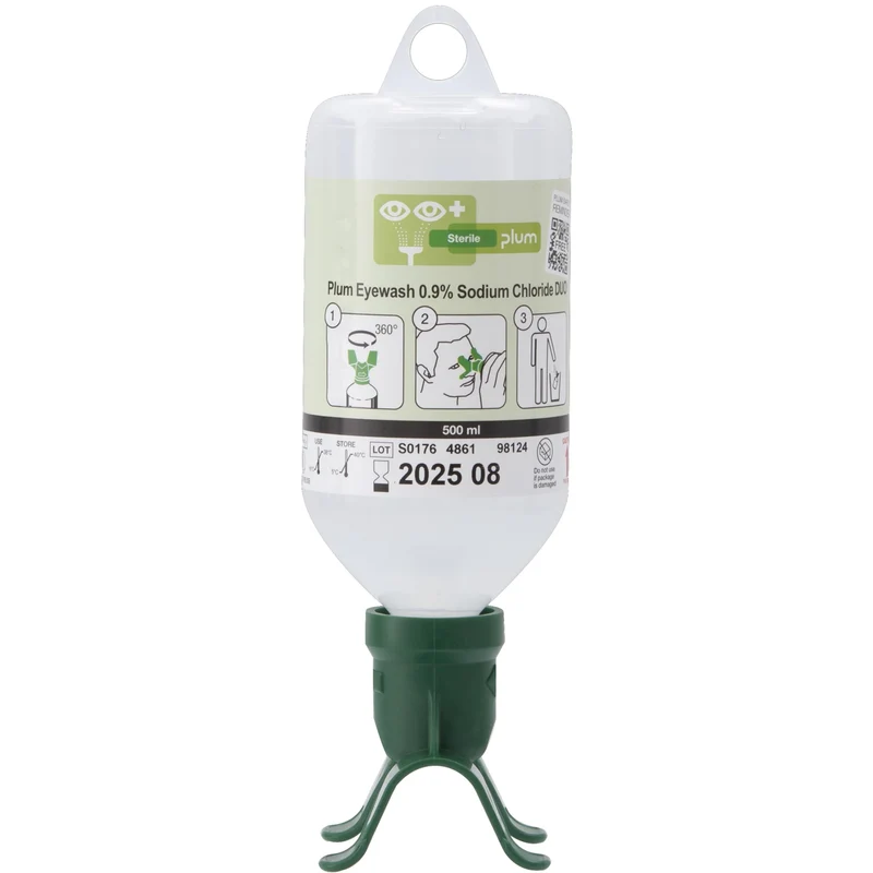 Plum Augenspülflasche DUO, 0,9 % NaCl, steril
