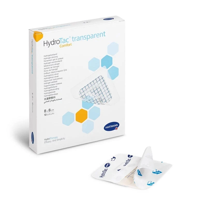 HydroTac transparent comfort, Gelverband mit Kleberand