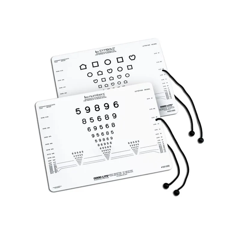 Nahtest LEA™-Symbole/-Zahlen-Karte