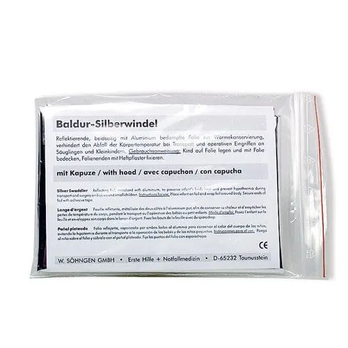 Baldur Silberwindel mit Kapuze