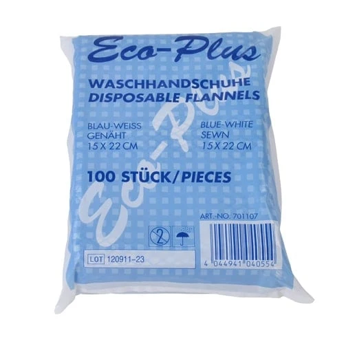 Waschhandschuhe, genäht