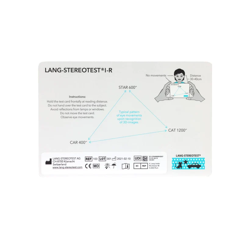 Lang Stereotest I-R