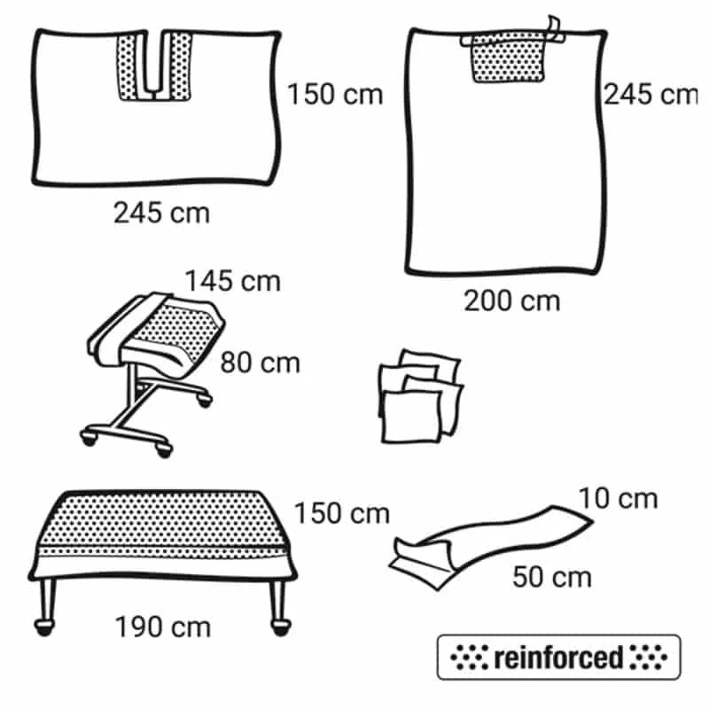 Foliodrape® Protect Plus Universal-Schlitztuch-Set I