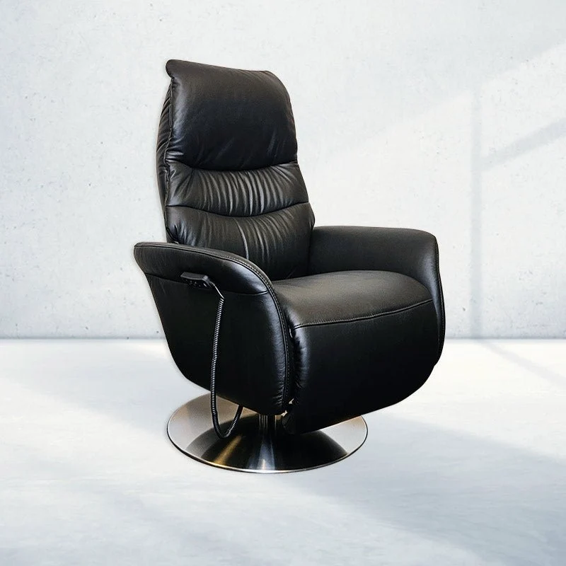 Himolla 7058 Ruhesessel - Schwarzes Leder