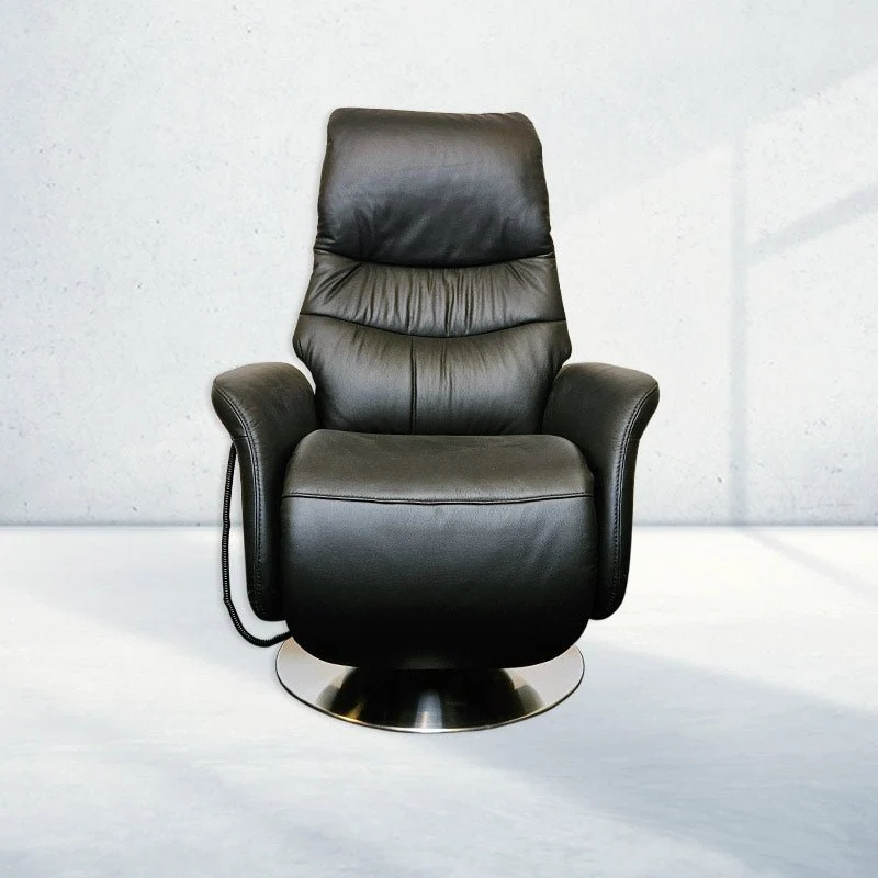 Himolla 7058 Ruhesessel - Schwarzes Leder