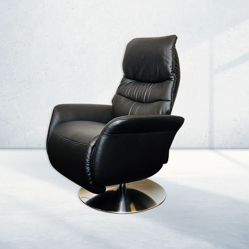 Himolla 7058 Ruhesessel - Schwarzes Leder