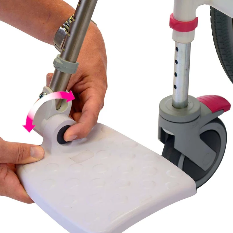 Leichter Toiletten- und Duschstuhl mit Rollen (Nielsen Line)