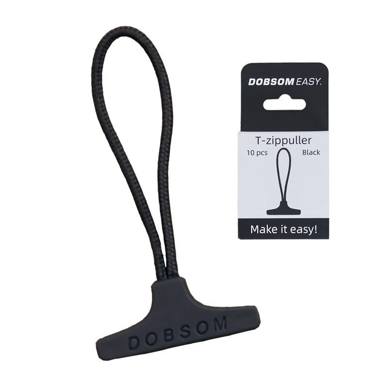 T-zip Zipperhilfe, schwarz – 10 Stück