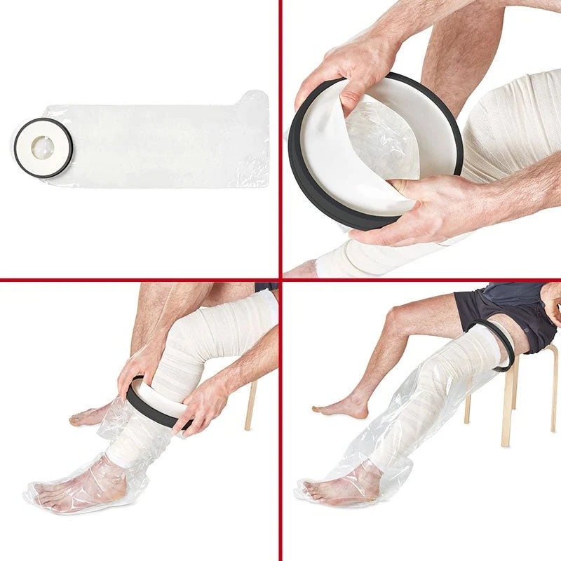 Badeüberzug für Verband/Gips - Ganzes Bein