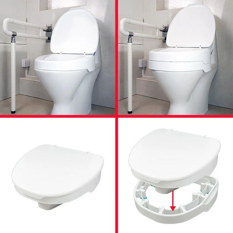 Ezy-Fit Toilettensitzerhöhung ohne Deckel, 5-10 cm