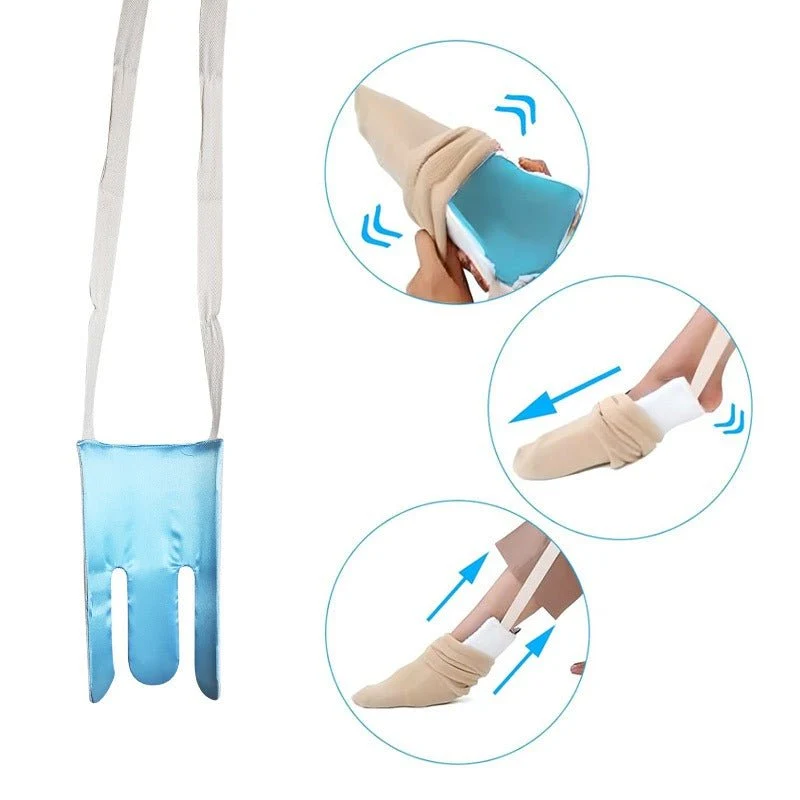 Strumpfanzieher mit Frottier/Nylon