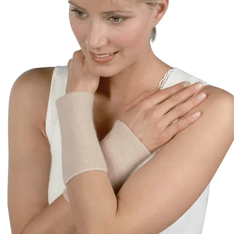 Handwärmer / Handgelenkwärmer mit Angorawolle