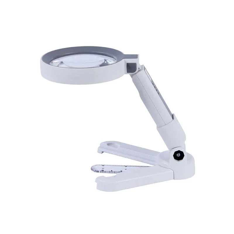 2-in-1 Leselupe mit LED-Beleuchtung – 4-fache Vergrößerung